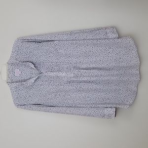 Isabel Maternity White &  Black Irregular Polka Dots Top L